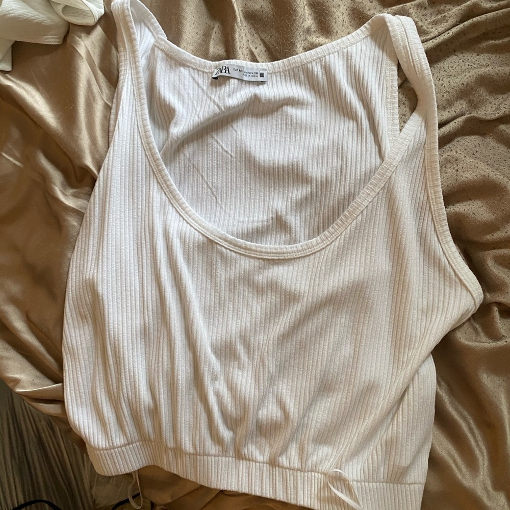 White Zara Tank top
